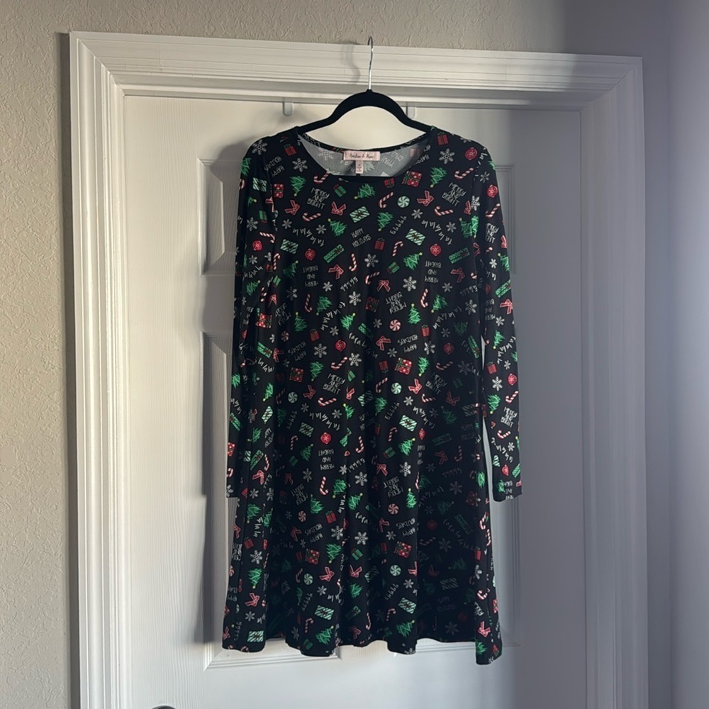 Love sleeve Christmas dress